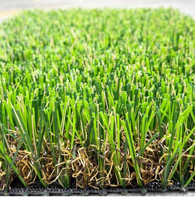 CHINA Krullende PPE het Gebieds Groene pp Doek van het Tuin Kunstmatige Gras plus Versterkte Netto leverancier