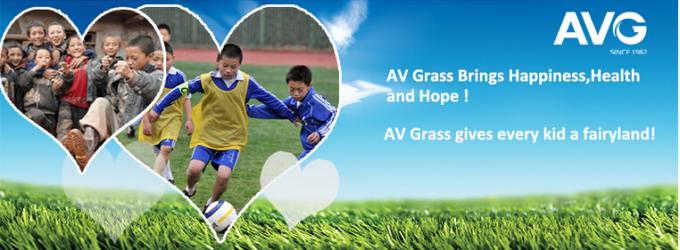 Het groene Synthetische Gras van de Voetbalspeelplaats, Speelplaats Vals Gras voor Buitenkant 0