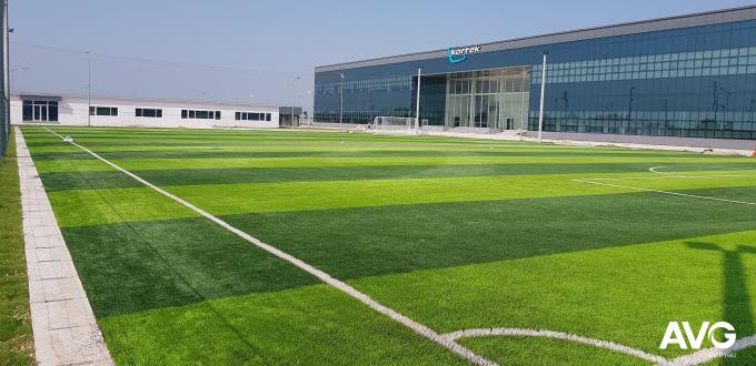 AVG Gazon 45mm het Openlucht kunstmatige gras van het Voetbalgras voor Groothandel 0