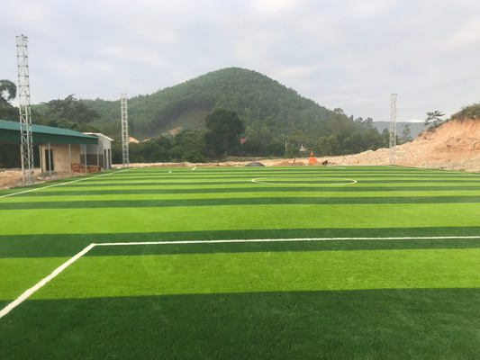 CHINA De Voetbalgras 55mm van het voetbalgras het Kunstmatige Gras van het Sportengras leverancier