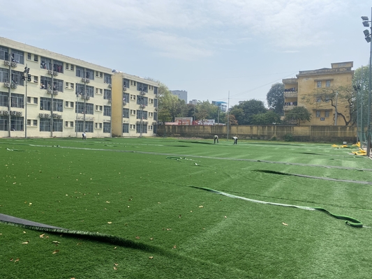 Populair Kunstmatig van het het Voetbalgras van het Voetbalgras Tapijt 50mm voor Oudoor leverancier