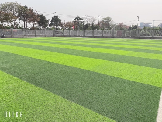 Teder Groen Voetbal Kunstmatig Gras 55m Hoogte Uniek Diamond Reinforced leverancier