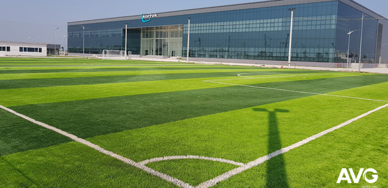 Goede Stijfheid 45mm Kunstmatige het Gras Multi Richting van de Hoogtevoetbal voor Bal Rolling leverancier